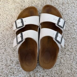 Birkenstock White Arizona Sandals